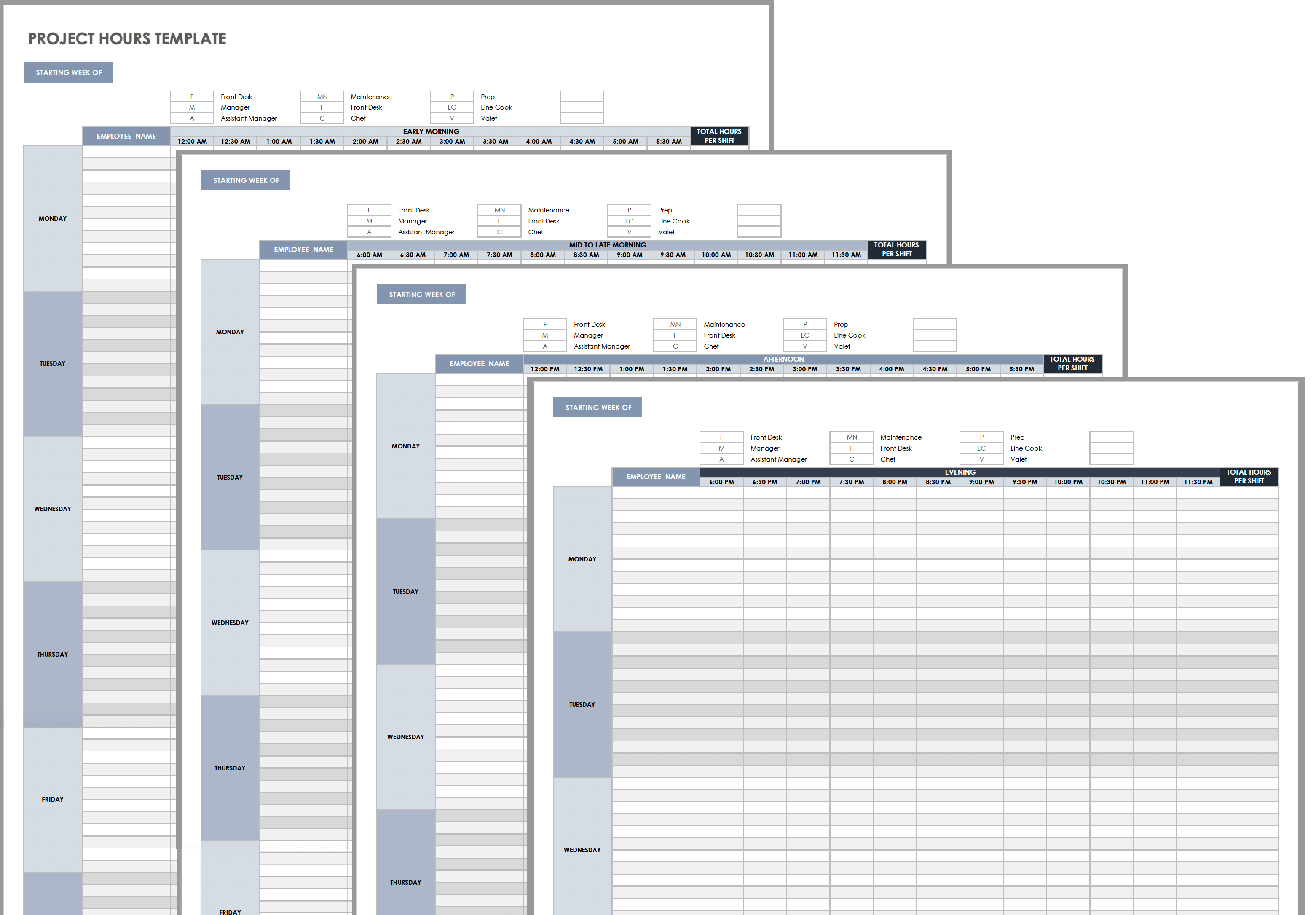 Project Hours Template