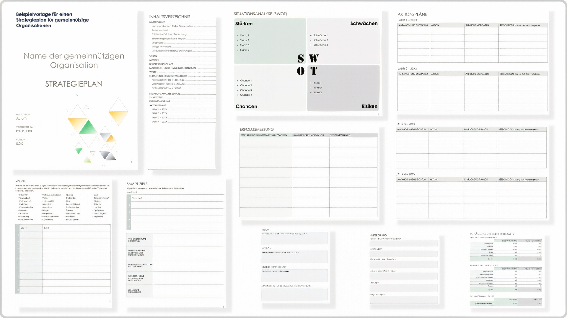  Beispiel für eine Vorlage für einen gemeinnützigen Strategieplan