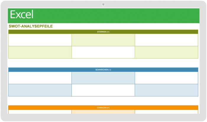 SWOT_Analyse-Pfeilvorlage